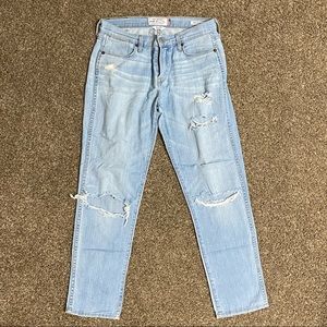 Lucky Brand “Charlotte Rail” Ripped Ankle Jeans